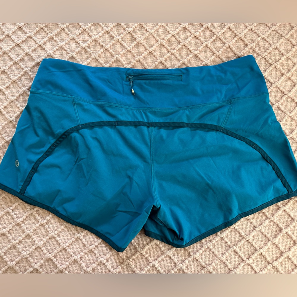 Lululemon Blue Speed Up Shorts Size 10.